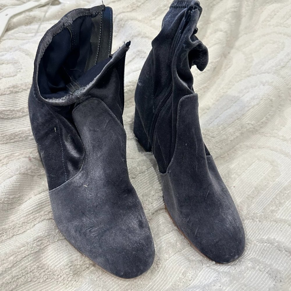 Loft Velvet Ankle Booties